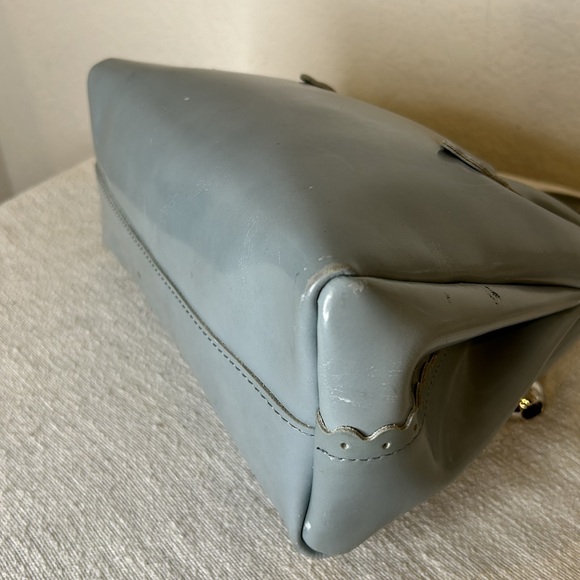 FURLA Top Handle Bag Leather with Silvertone Hardware - Picture 6 of 14